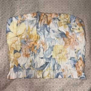 Abercrombie & Fitch Smocked Linen Top